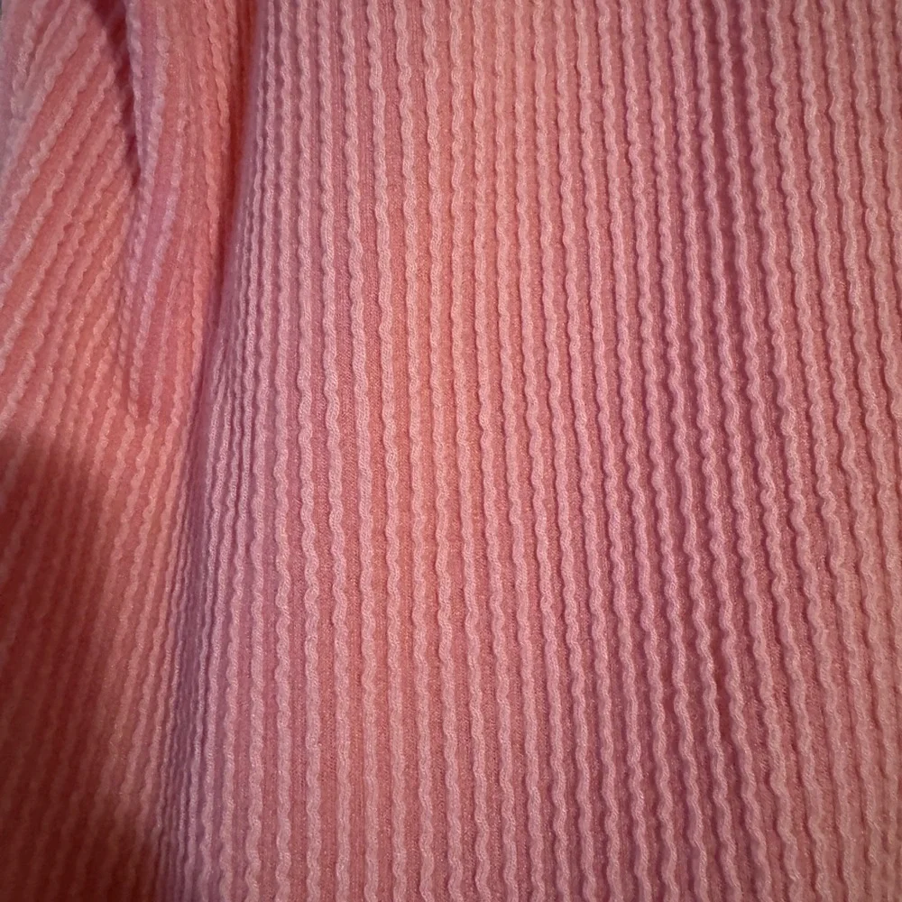 Solid Raised Rib Drop Shoulder Tops - Picture 6 of 10